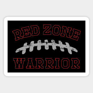 Red Zone Warrior American Football Tight End Player Design Magnet